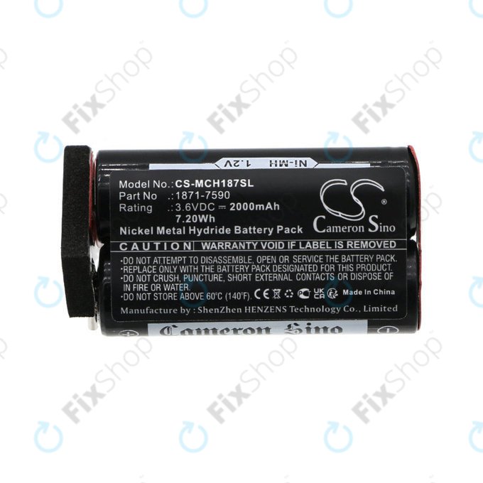 Baterie pro Moser ChromStyle, Wella Academy, Super Cordless, 2000mAh, Ni-MH, 3.6V, 1871-7590, HQ