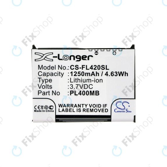 Baterie pro Fujitsu Siemens Loox N560, N520, N500, 420, 410, 1250mAh, Li-Ion, 3.7V, PL400MB, HQ