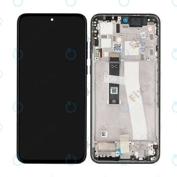Motorola Edge 30 Neo XT2245 - LCD Display + Touch Screen + Frame (Black Onyx) - 5D68C21403 Genuine Service Pack