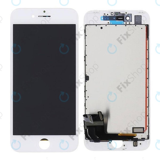 Displej pro iPhone 7, White, Dotykové sklo s rámem