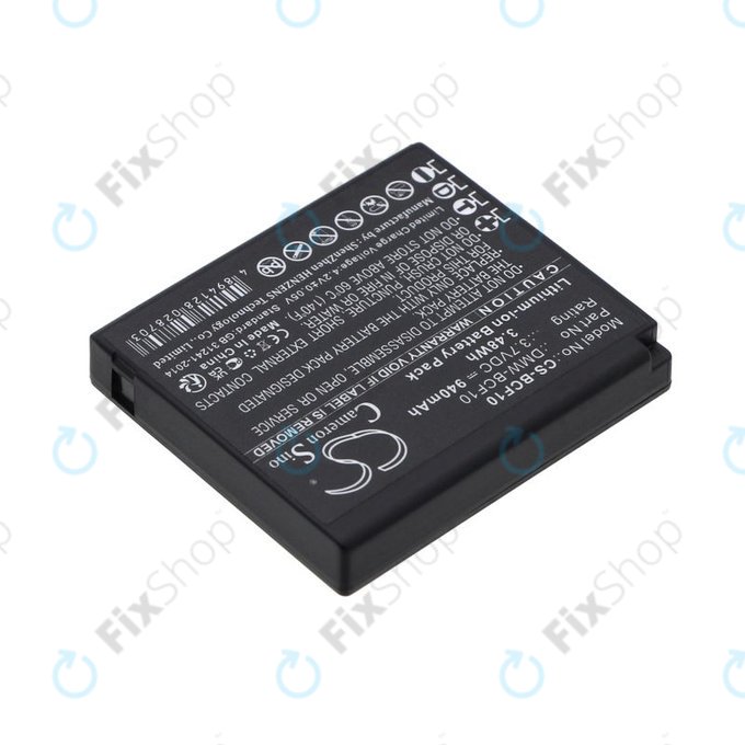 Baterie pro Panasonic Lumix DMW-BCF10, 940mAh, Li-Ion, 3.7V, DMW-BCF10, HQ