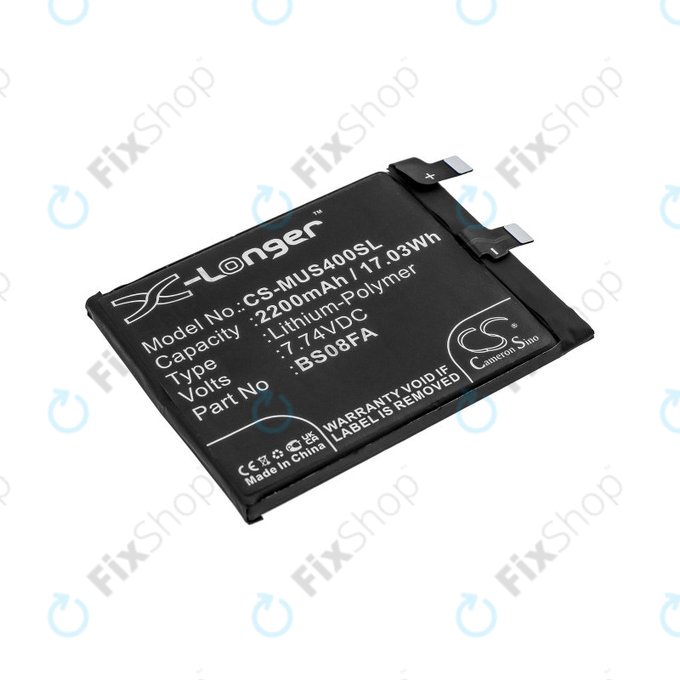 Baterie pro Xiaomi Black Shark 4, 2200mAh, Li-Pol, 7.74 V, BS08FA, HQ