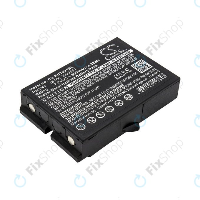 Baterie pro Ikusi TM60, 61, 62, 600mAh, Ni-MH, 7.2V, BT06, HQ