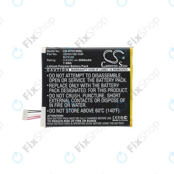 Baterie pro HTC EVO One, 2000mAh, Li-Pol, 3.8 V, BJ75100, HQ