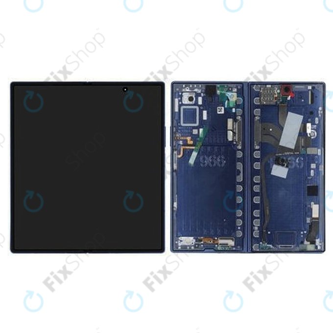 Samsung Galaxy Z Fold 7 F966B - LCD Displej + Dotykové Sklo + Rám (Blue Shadow) OLED