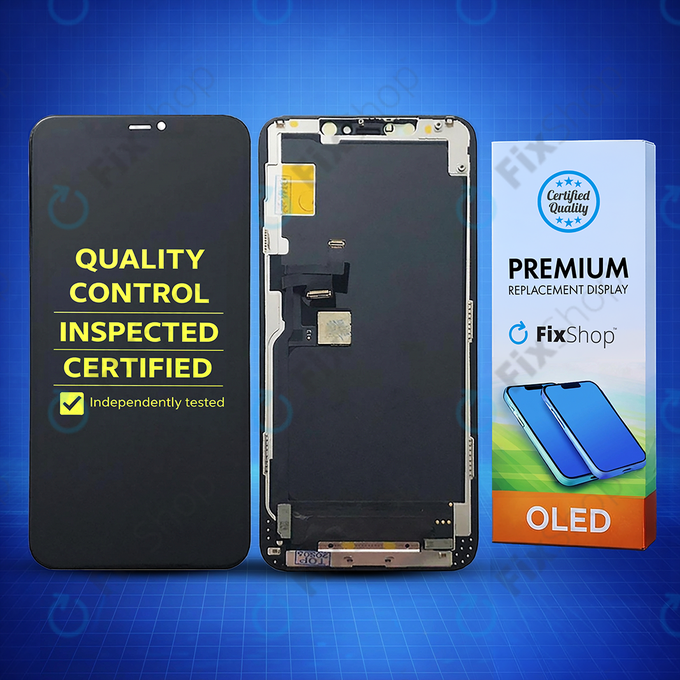 Displej Hard OLED pro iPhone 11 Pro Max, Dotykové sklo s rámem, FixPremium