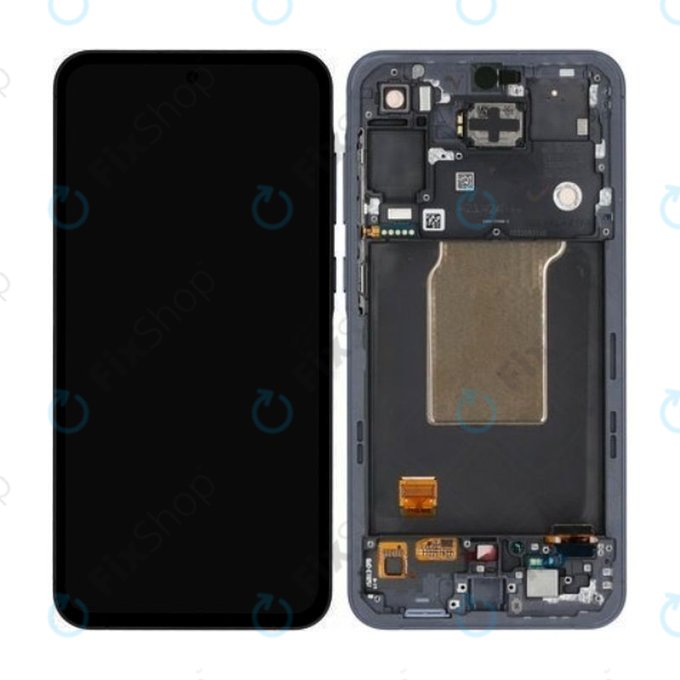 Samsung Galaxy A55 A556B - LCD Displej + Dotykové Sklo + Rám (Awesome Navy) TFT