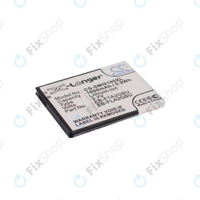 Baterie pro Samsung i9100, Galaxy S II, 1600mAh, Li-Ion, 3.7V, EB-F1A2GBU, HQ