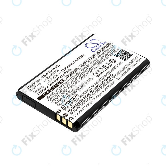 Baterie pro Panasonic Kx-Tf200, Kx-Tu110, 1200mAh, Li-Ion, 3.7V, 523450AR, HQ