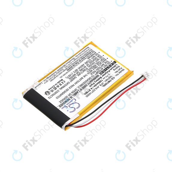 Baterie pro TomTom Go 530 Live, 630T, 720, 730T, 930T, 1697461, Li-Polymer, 3.7V, 1300mAh, HQ
