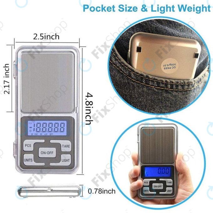 TFY MH-500 - Mini Váha 500g/0.01g