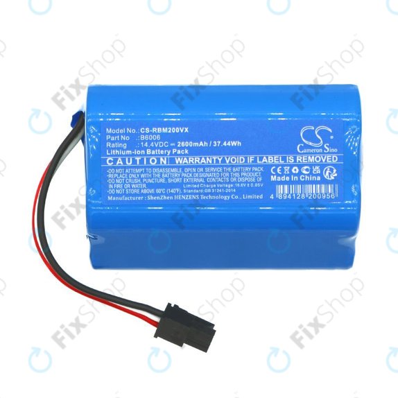 Baterie pro Robzone Moppy 2.0, 2600mAh, Li-Ion, 14.4V, B6006, HQ