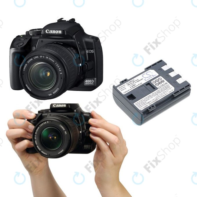 Baterie pro Canon EOS 350D, 400D, PowerShot S30, S60, S80, 600mAh, Li-Ion, 7.4V, NB-2LH, HQ