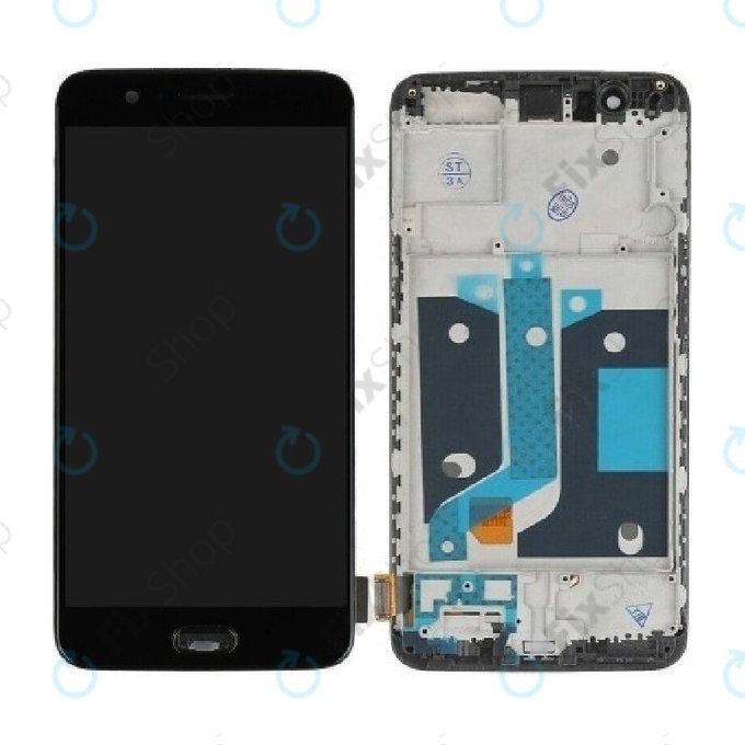 OnePlus 5 - LCD Displej + Dotykové Sklo + Rám (Black) TFT