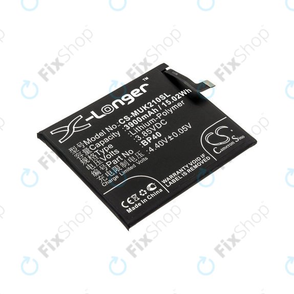 Baterie pro Redmi K20 Pro, Redmi M1903f11a, Redmi M1903f11c, 3900mAh, Li-Pol, 3.85 V, BP40, HQ