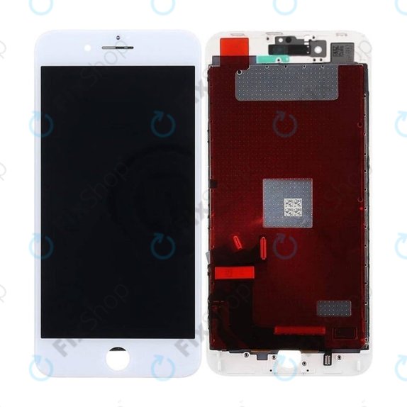 Displej In-Cell pro iPhone 8 Plus, White, Dotykové sklo s rámem, FixPremium