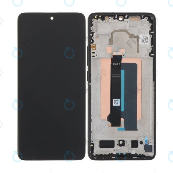 Xiaomi Poco X6 Pro - LCD Displej + Dotykové Sklo + Rám (Black) TFT