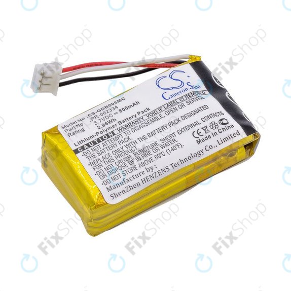 Baterie pro GoPro Hero +, 800mAh, Li-Polymer, 3.7V, PR-062334, HQ