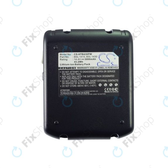 Baterie pro Hitachi C 14dsl, Dv 14dbl, Wh 14dbl, 3000mAh, Li-Ion, 14.4V, BSL 1415, BSL 1430, HQ