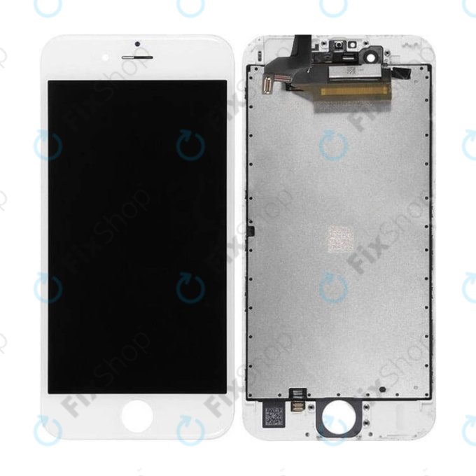 Displej In-Cell pro iPhone 6S, White, Dotykové sklo s rámem, FixPremium