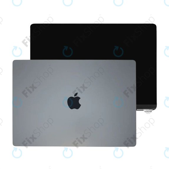LCD displej pro MacBook Air 13", A3113 (2024), s předním sklem a krytem, Space Gray, 661-40278, Genuine Apple