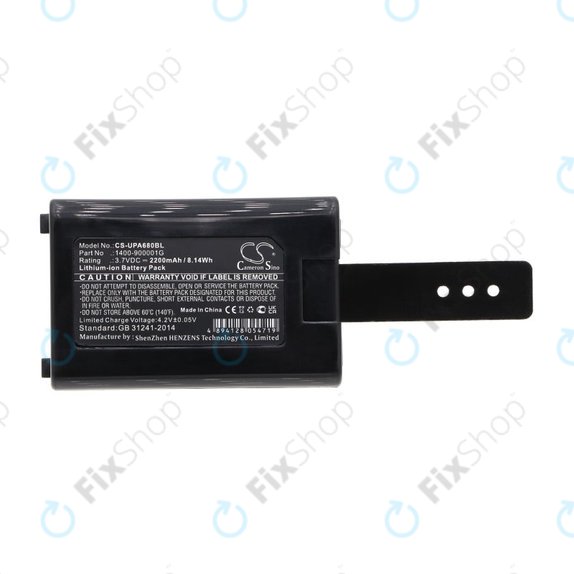 Baterie pro Unitech HT680, 2200mAh, Li-Ion, 3.7V, 1400-900005G, HQ