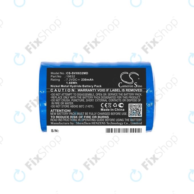 Baterie pro Servox Digital XI Speech, Servox Speech, 230mAh, Ni-MH, 7.2V, 19632, HQ