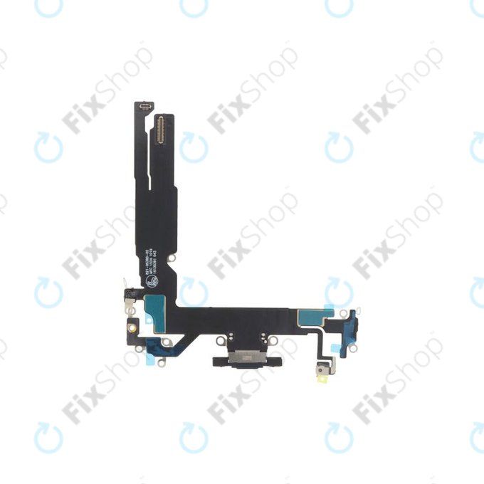 Apple iPhone 16 - Nabíjecí Konektor + Flex Kabel (Black)