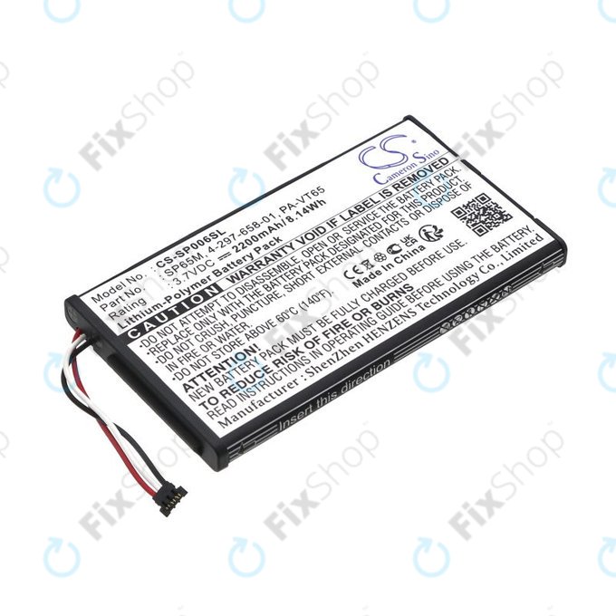Baterie pro Sony PS Vita, 2200mAh, Li-Pol, 3.7V, SP65M, HQ