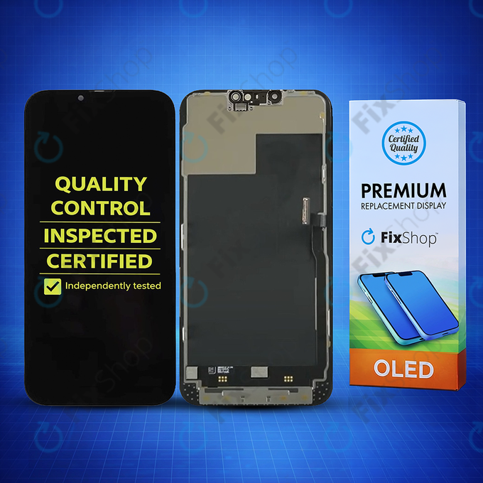Displej Hard OLED pro iPhone 13 Pro Max, Dotykové sklo s rámem, FixPremium
