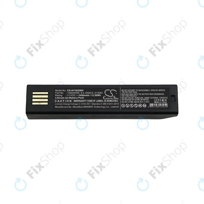 Honeywell 1202g, 1452G, 1472G, 1902GHD/GSR, 1911i, 1981i, 3820/i, 4620, 4820/i, 5620, 6320, 8675i, Xenon 3820/i, 4820/i, 5620, 6320 - Baterie 100000495, S-L-0526-E, 013283 3400mAh HQ