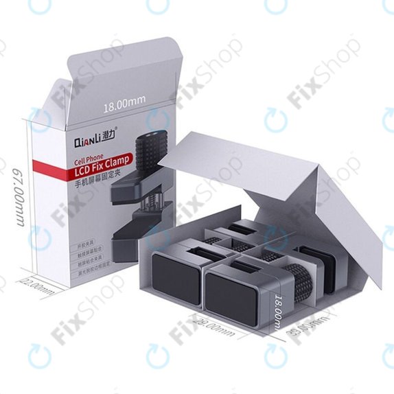 QianLi iClamp - Hliníková Svorka s Gumovou Výplní - Rozpětí 11mm (4ks)