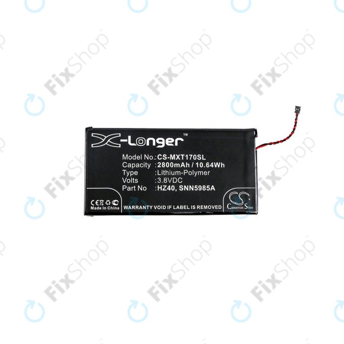 Baterie pro Motorola Moto Z2 Play XT1710-09, 2800mAh, Li-Pol, 3.8 V, HZ40, HQ