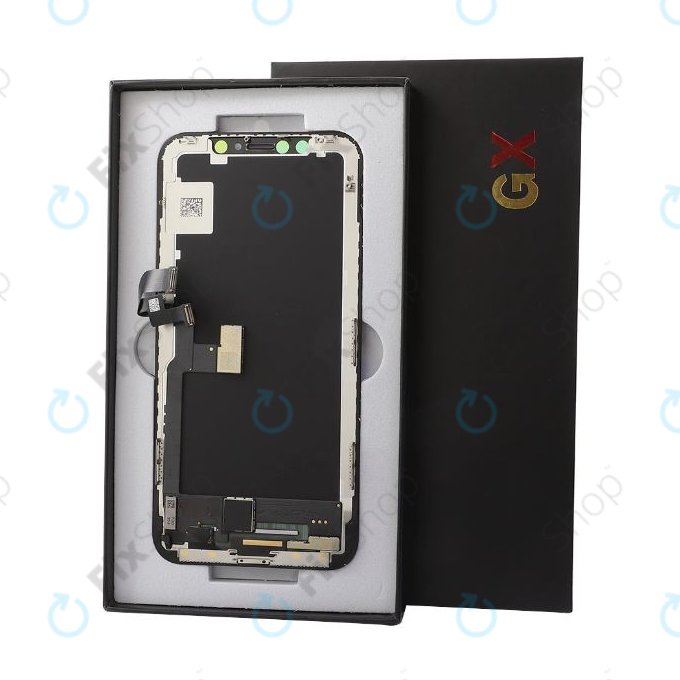 Displej Hard OLED pro iPhone XS Max, Dotykové sklo s rámem, FixPremium