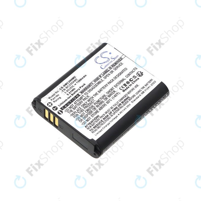 Baterie pro Samsung Gear 360, 1300mAh, Li-Ion, 3.85V, EB-BC200ABE, HQ