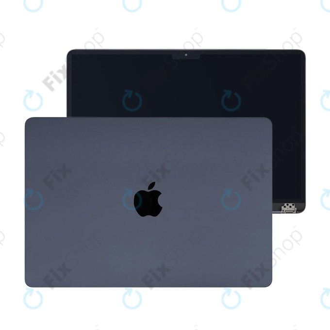 LCD displej pro MacBook Air 15", A3114 (2024), s předním sklem a krytem, Midnight, 661-40262, Genuine Apple