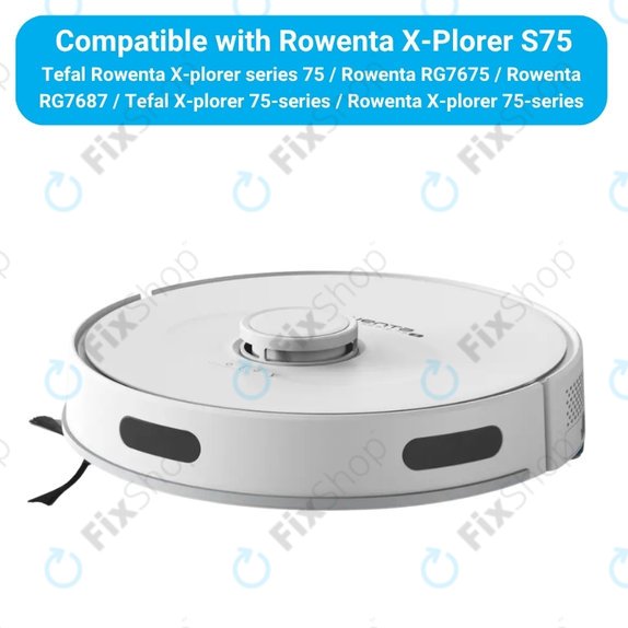 Sada náhradních dílů pro Rowenta X-Plorer S75 (1x Hlavní kartáč, 2x Filtr, 2x Boční kartáč, 2x Mopovací útěrka)