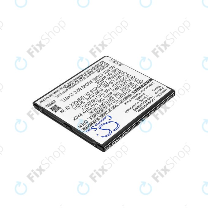 Baterie pro Samsung Galaxy J3, 2400mAh, Li-Ion, 3.8V, EB-BG530BBC, HQ