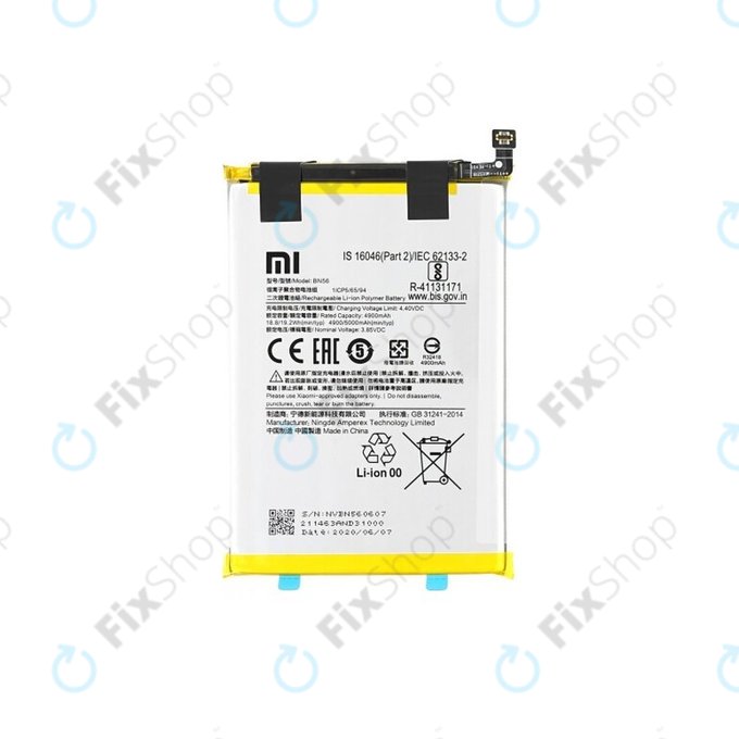 Xiaomi Redmi 9A, A1, A2 - Baterie BN56 5000mAh, BN5F 5000mAh - 46020000425D Genuine Service Pack