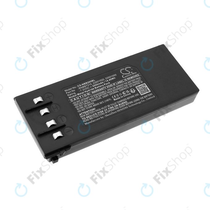 Baterie pro Hiab 077 Hiduo, 088CL, 095, 2000mAh, Ni-MH, 7.2V, RNBB7215, 2.250.1000, HQ