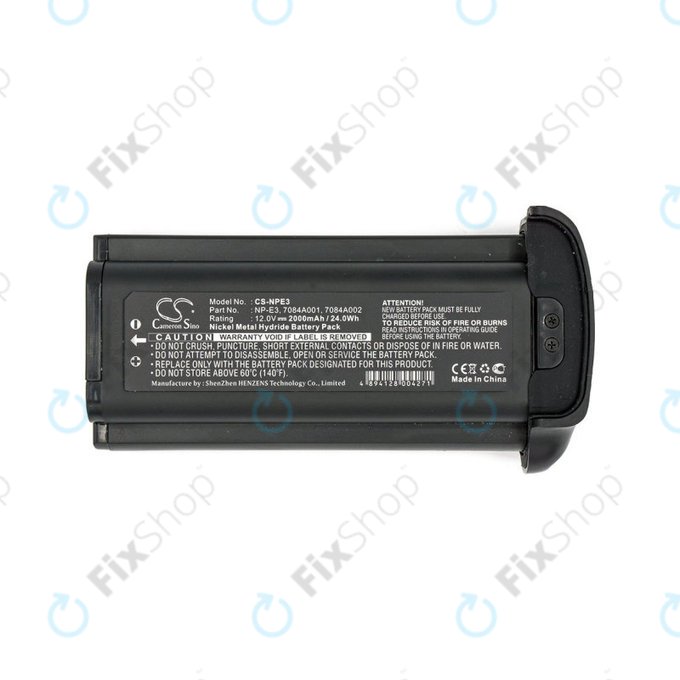 Baterie pro Canon Eos 1Ds, 2000mAh, Ni-MH, 12V, NP-E3, HQ