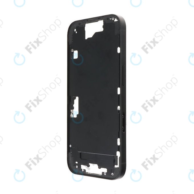 Apple iPhone 16 - Střední rám + Tlačítka zapínání + Hlasitosti (Black)