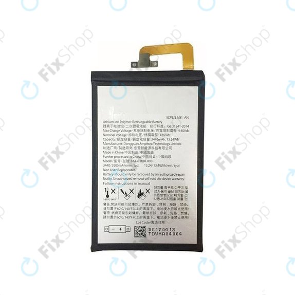 Blackberry Keyone - Baterie BAT-63108-003, 1ICP5/51/81 3505mAh
