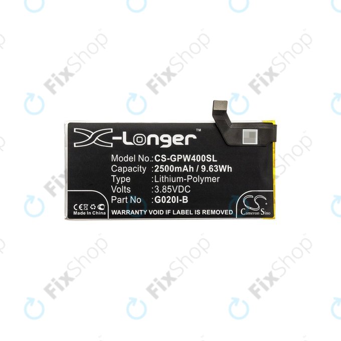Baterie pro Google Pixel 4, 2500mAh, Li-Pol, 3.85 V, G020I-B, HQ