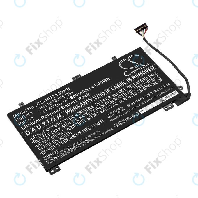 Baterie pro Huawei MateBook 13, 13 i7, 3600mAh, Li-Pol, 11.4V, HB4593J6ECW, HQ