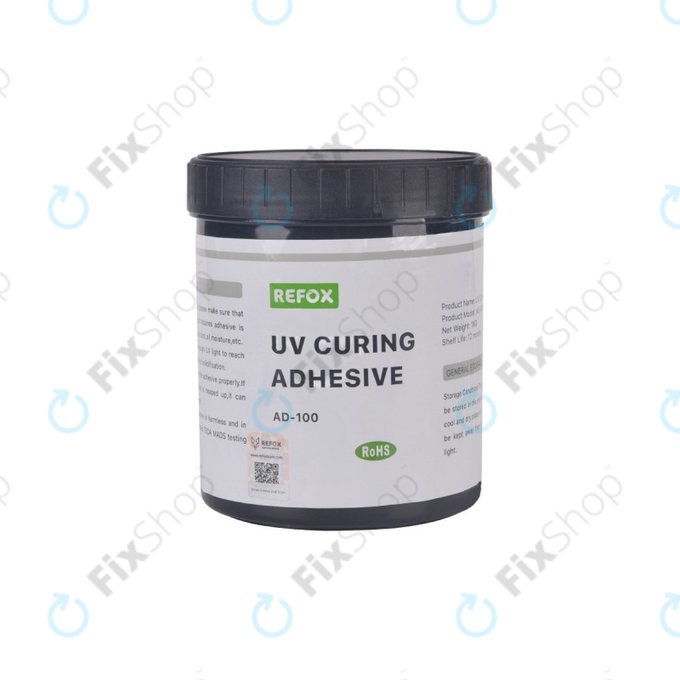 Refox AD-100 - UV Vytvrzovací Voděodolné Lepidlo (1kg)