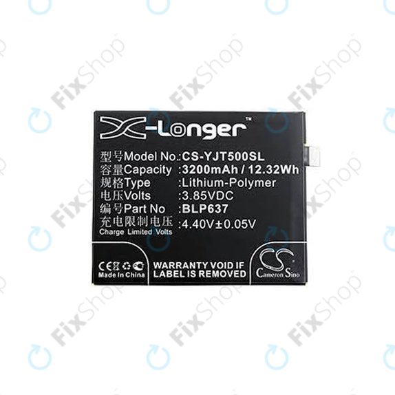 OnePlus 5, 5T - Baterie BLP637 3200mAh HQ