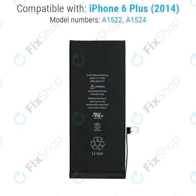 Baterie pro iPhone 6 Plus, 2915mAh