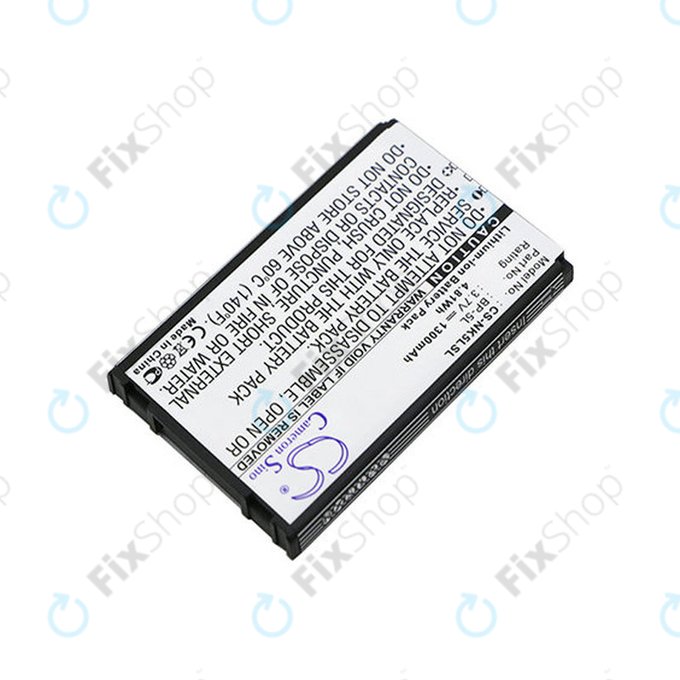 Baterie pro Nokia 7710, 9500, E61, E62, N92, N800, 1300mAh, Li-Ion, 3.7V, BP-5L, HQ