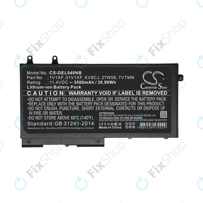 Baterie pro Dell Latitude 5400, Inspiron 7591 2-in-1, 3500mAh, Li-Ion, 11.4V, XV8CJ, HQ